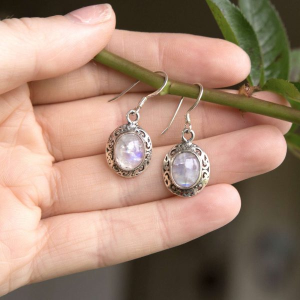 Moonstone earrings - Image 4