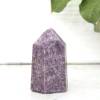 Lepidolite tower six sided point sparkly purple