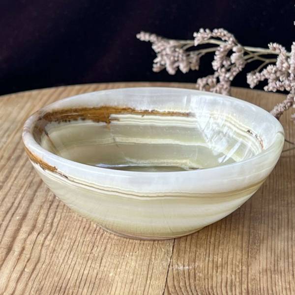 Banded calcite bowl - Image 4