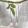 Rose quartz earrings