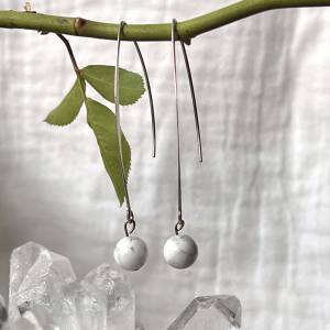 Howlite earrings