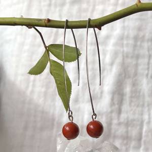 Red jasper earrings