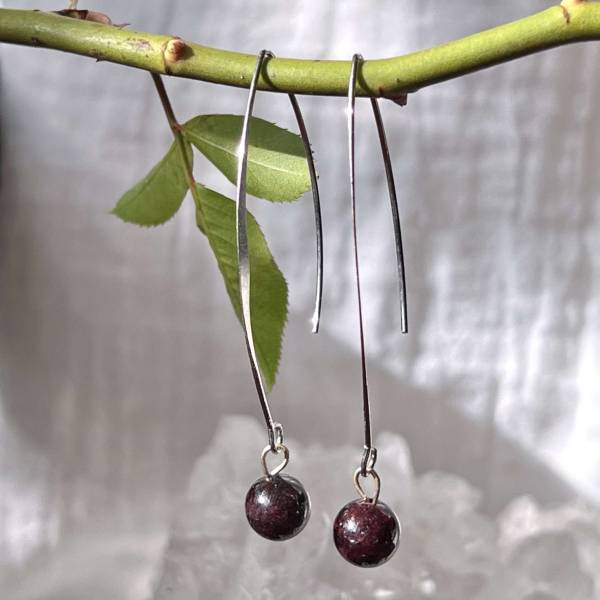 Garnet earrings