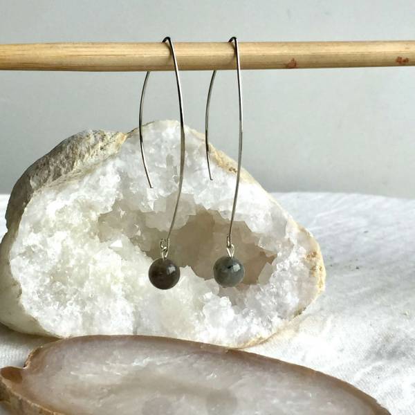 Labradorite earrings - Image 3