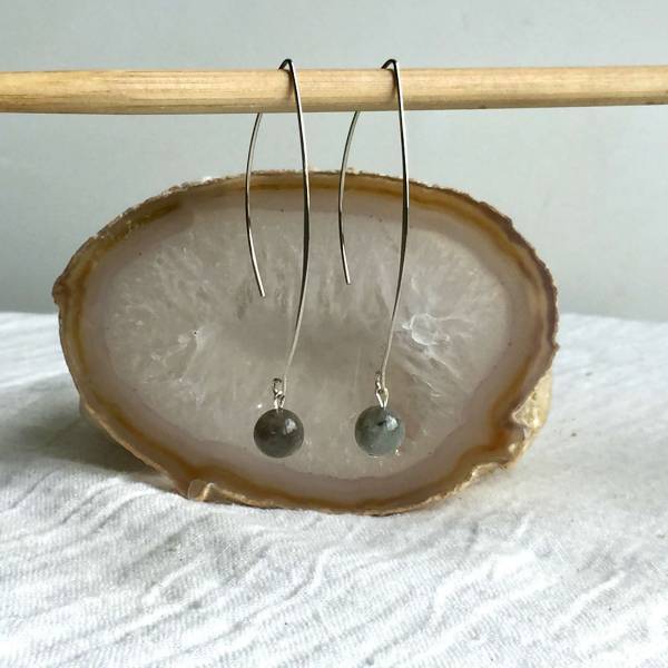 Labradorite earrings - Image 2