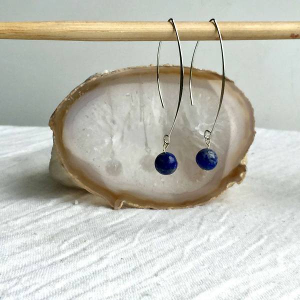 Lapis lazuli earrings - Image 2