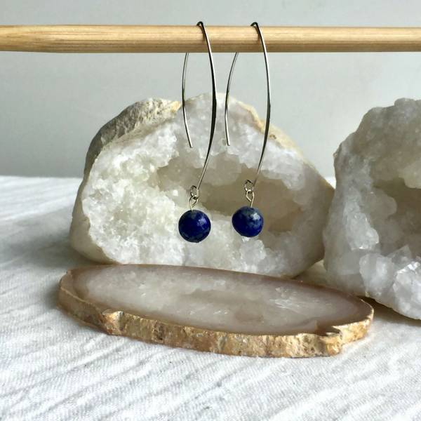 Lapis lazuli earrings - Image 3
