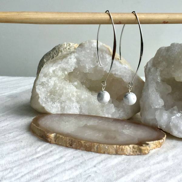 Howlite earrings - Image 3