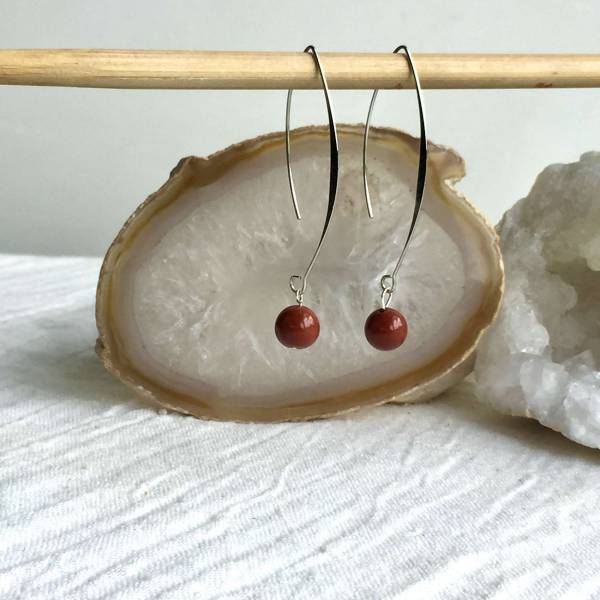 Red jasper earrings - Image 2