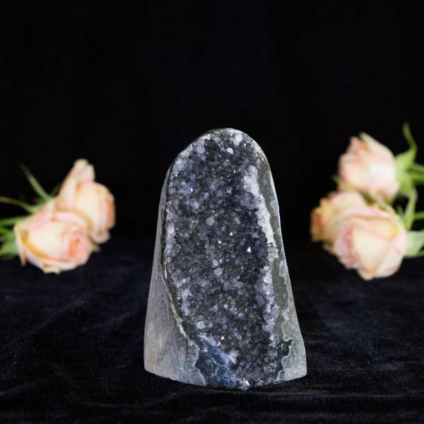Black amethyst cluster