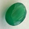 facet cut green chalcedony gemstone