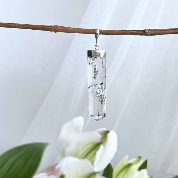 Tourmalated quartz pendant - Image 4