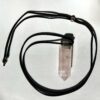 rose quartz pendant necklace polished natural mineral crystal healing NZ energy cleansing crystals chakra crystals NZ meditation stones spiritual gifts NZ Aotearoa