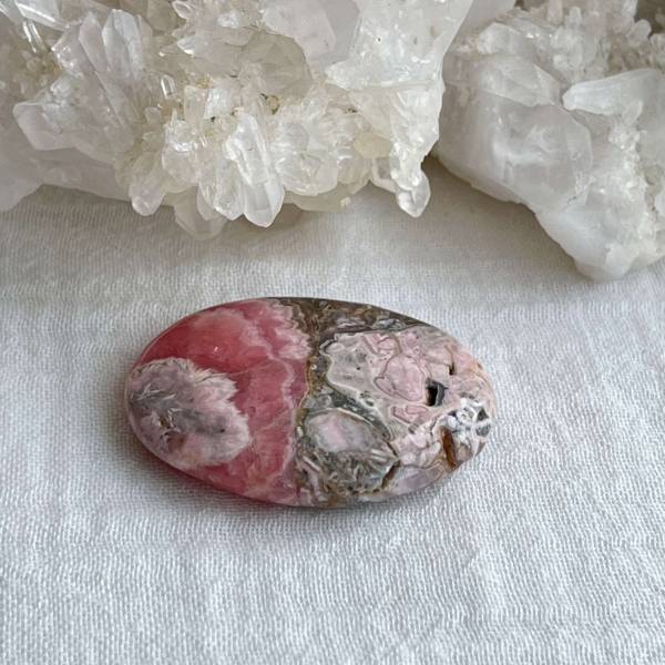 Rhodochrosite palmstone