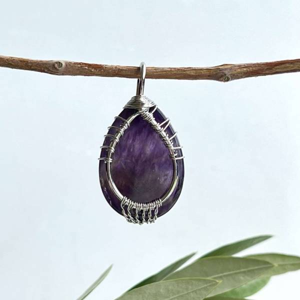 Amethyst tree of life pendant - Image 2