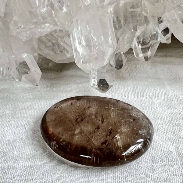 Smokey quartz palmstone
