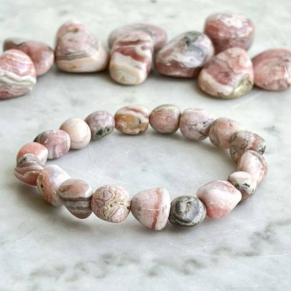 Rhodochrosite bracelet