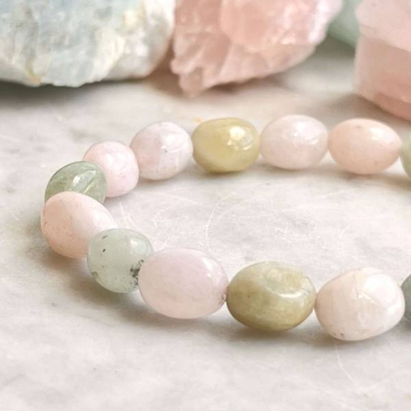 Morganite and aquamarine bracelet - Image 2