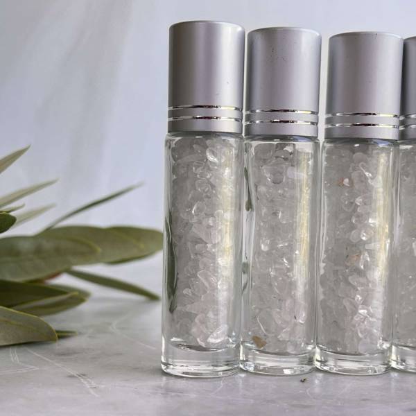 Quartz roller perfume bottle