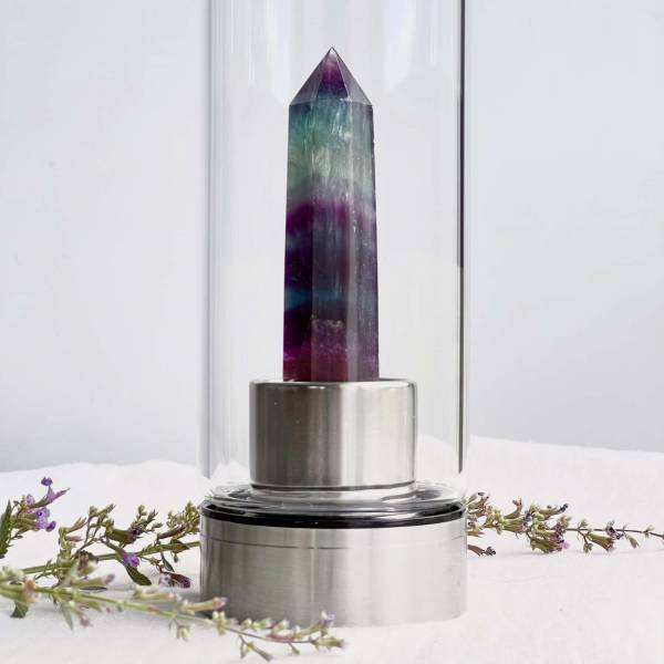 Fluorite water bottle