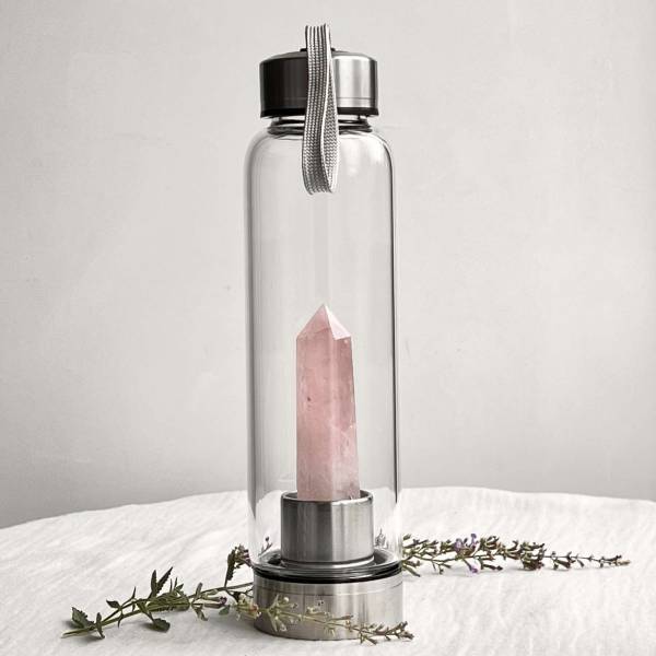 Rose quartz water bottle - Image 3
