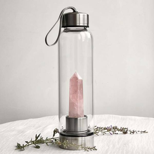 Rose quartz water bottle - Image 4