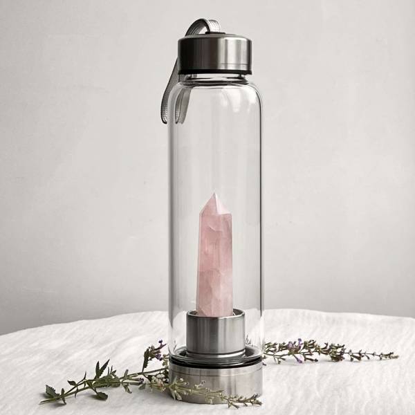 Rose quartz water bottle - Image 5