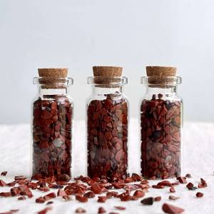 Red jasper gem bottle