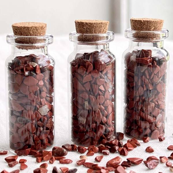 Red jasper gem bottle - Image 2