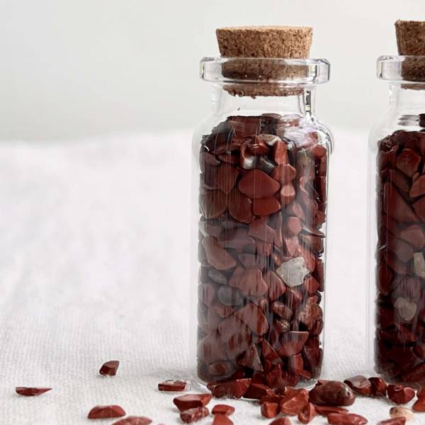 Red jasper gem bottle - Image 3
