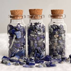 Lapis lazuli gem bottle