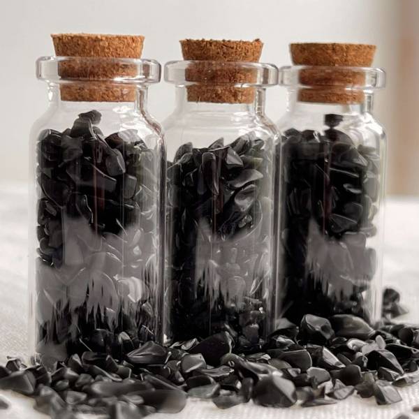 Obsidian gem bottle - Image 2
