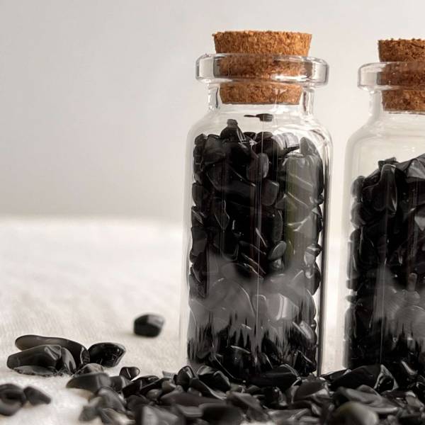 Obsidian gem bottle - Image 3