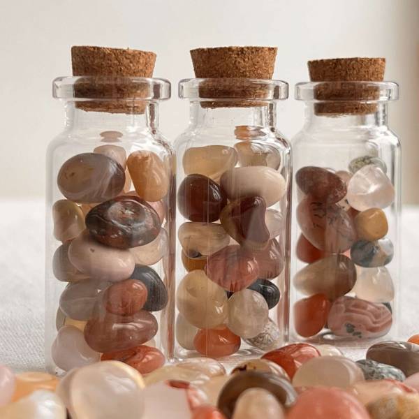 Mixed tumblestone gem bottle - Image 2