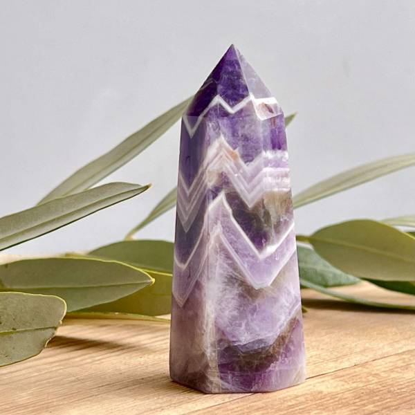 Chevron amethyst tower