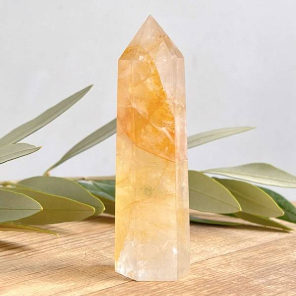 Golden quartz tower