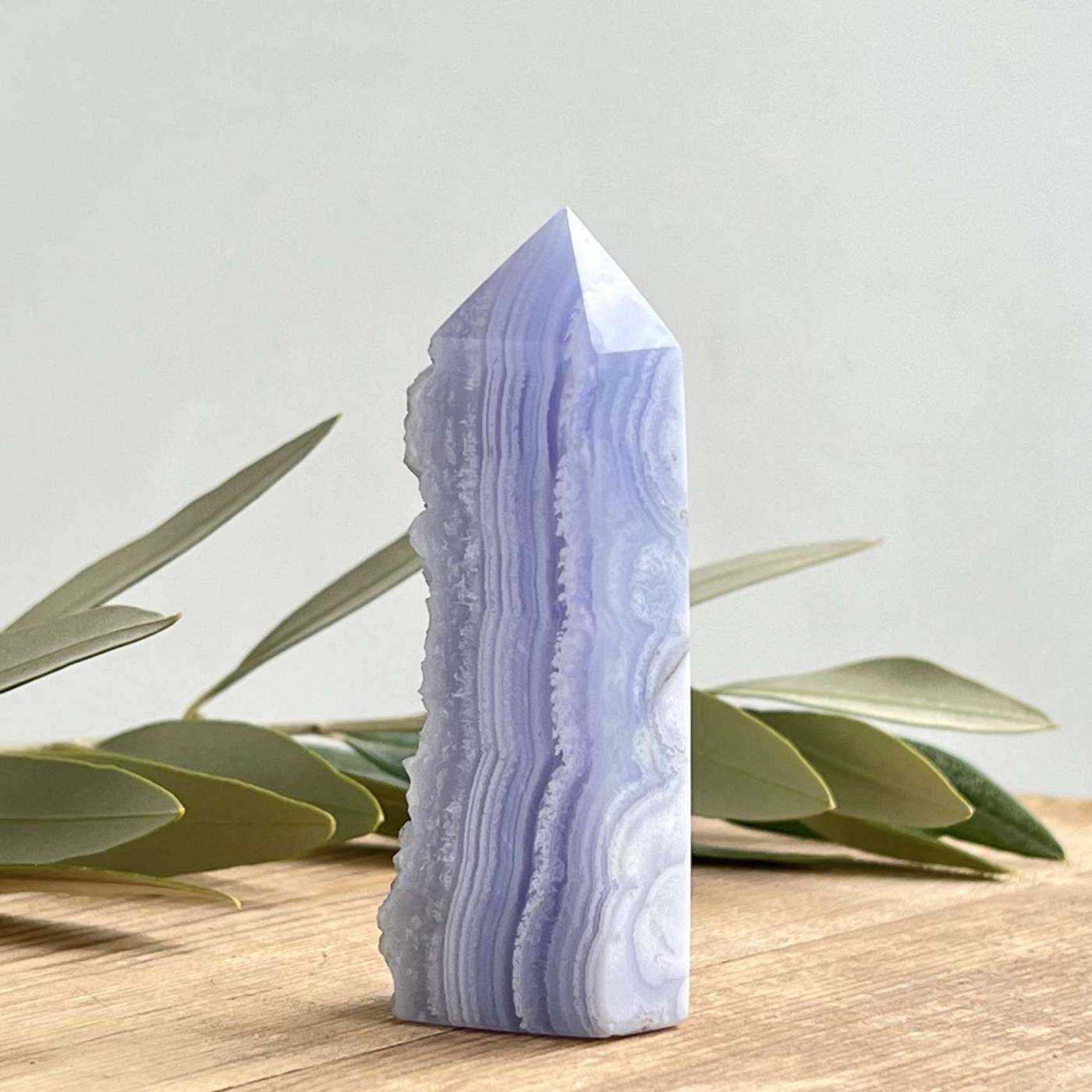 Blue lace agate tower The Hidden Gem