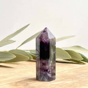 Fluorite tower six sided point