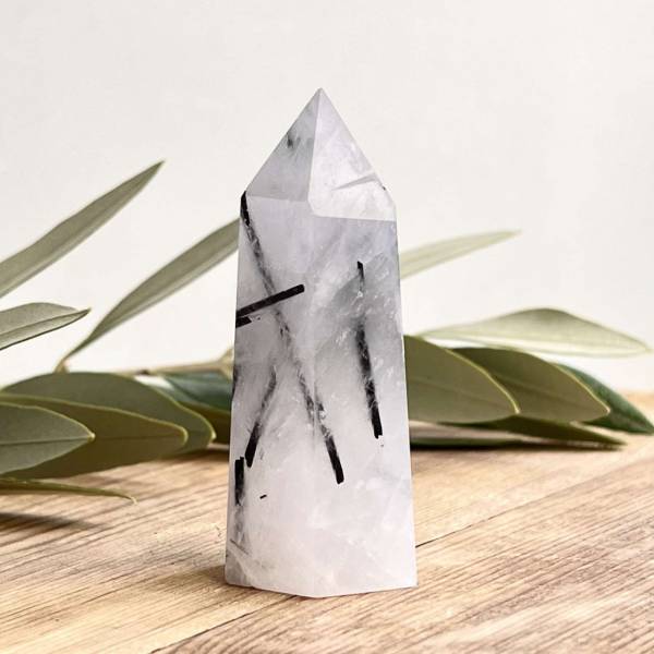 Tourmaline in quartz tower - Image 6