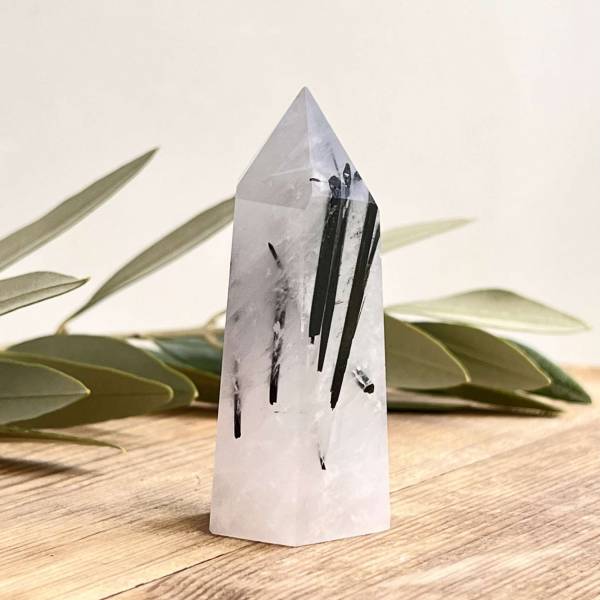 Tourmaline in quartz tower - Image 5