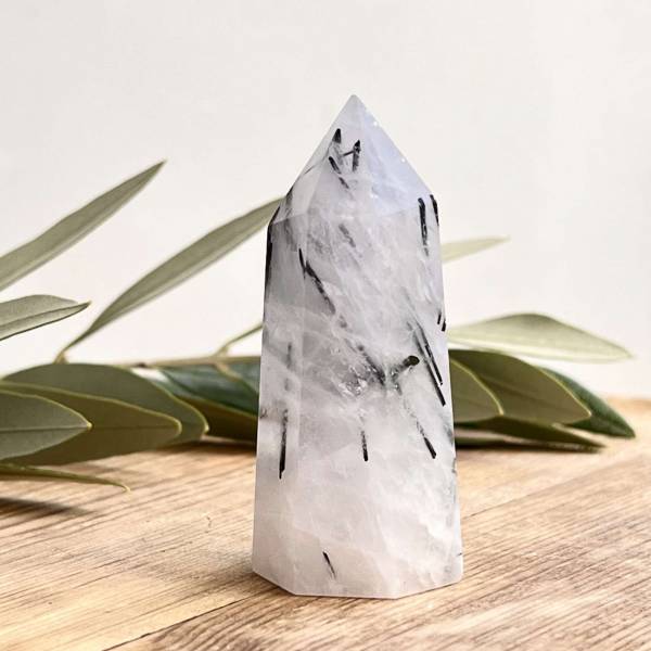 Tourmaline in quartz tower