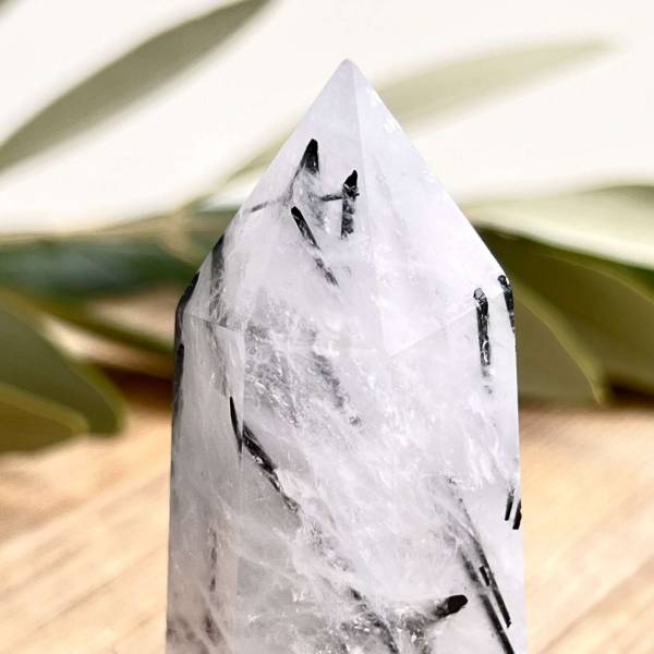 Tourmaline in quartz tower - Image 2