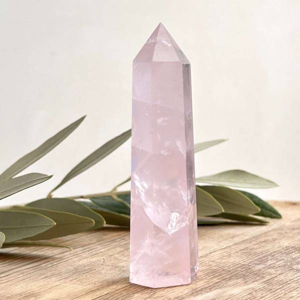 Rose quartz tower