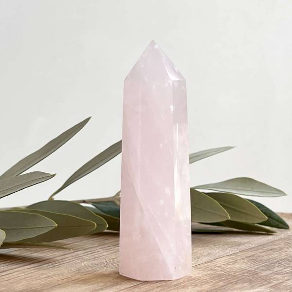 Rose quartz tower