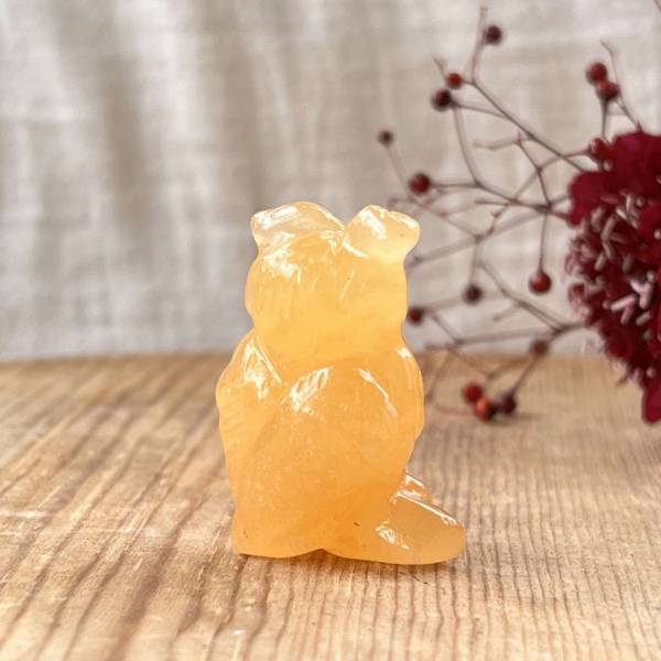 Orange calcite owl - Image 4
