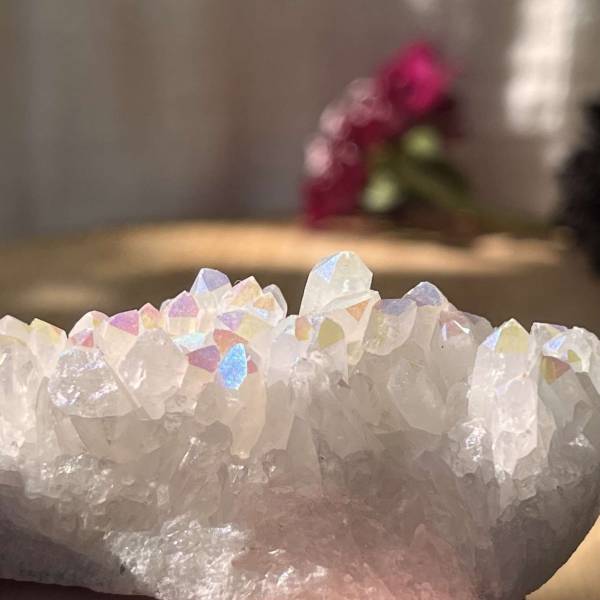 Angel aura quartz cluster - Image 2