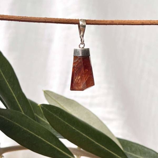 Spessartine garnet pendant