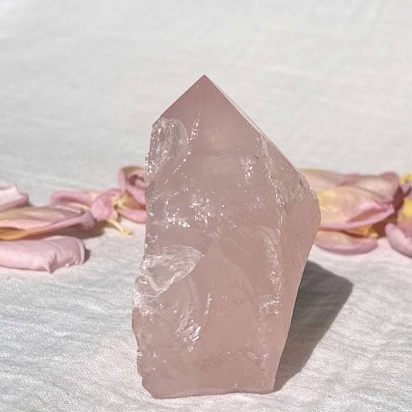 Rose quartz - part polished - Image 5