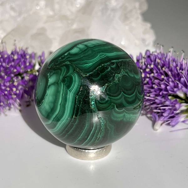 Malachite sphere - Image 4