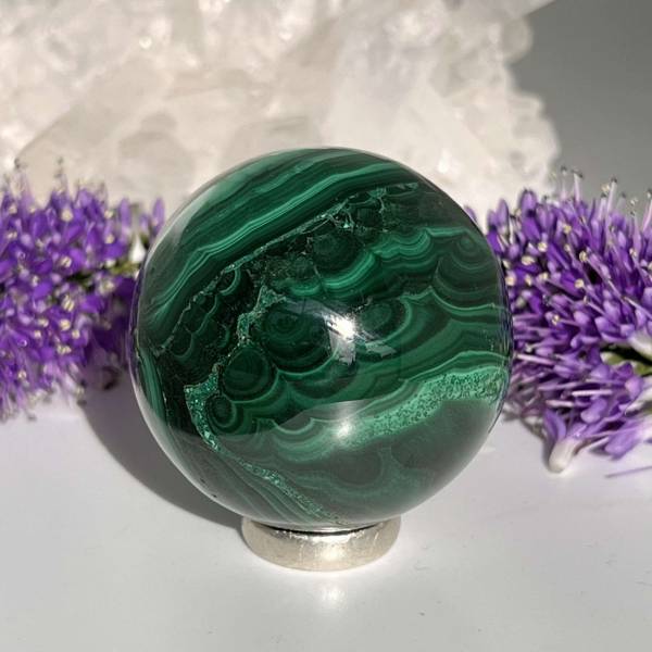 Malachite sphere - Image 2